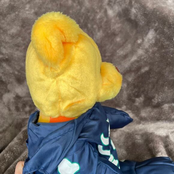 Bear Plush Nylon Parachute Skeleton Costume 11" Vtg 1990 Y2K Stuffed Toy READ - Picture 13 of 16